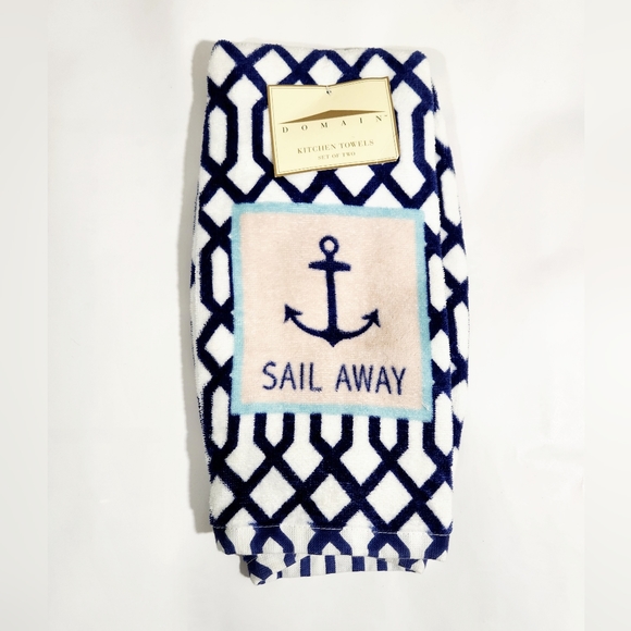 2 piece Cotton Kitchen Hand Towel Sets (dishtowels/tea towels) - Picture 3 of 7